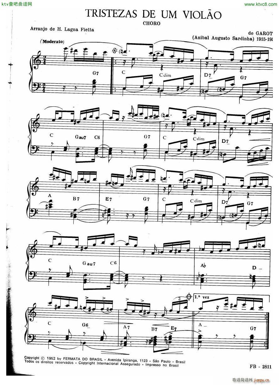 Centenário do Choro Vol 1 20 Choros Para Piano(钢琴谱)49