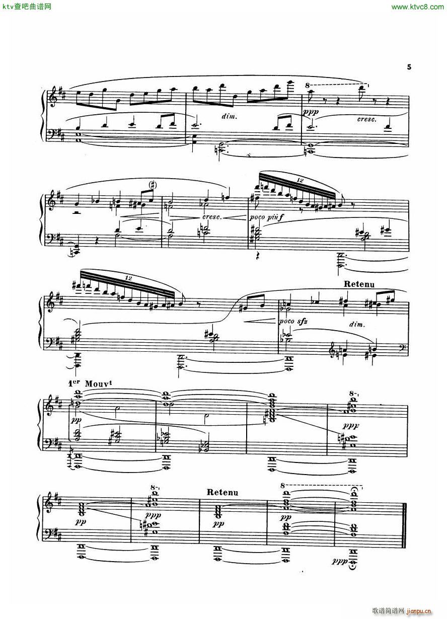 Dukas Prelude Elegiaque(钢琴谱)3
