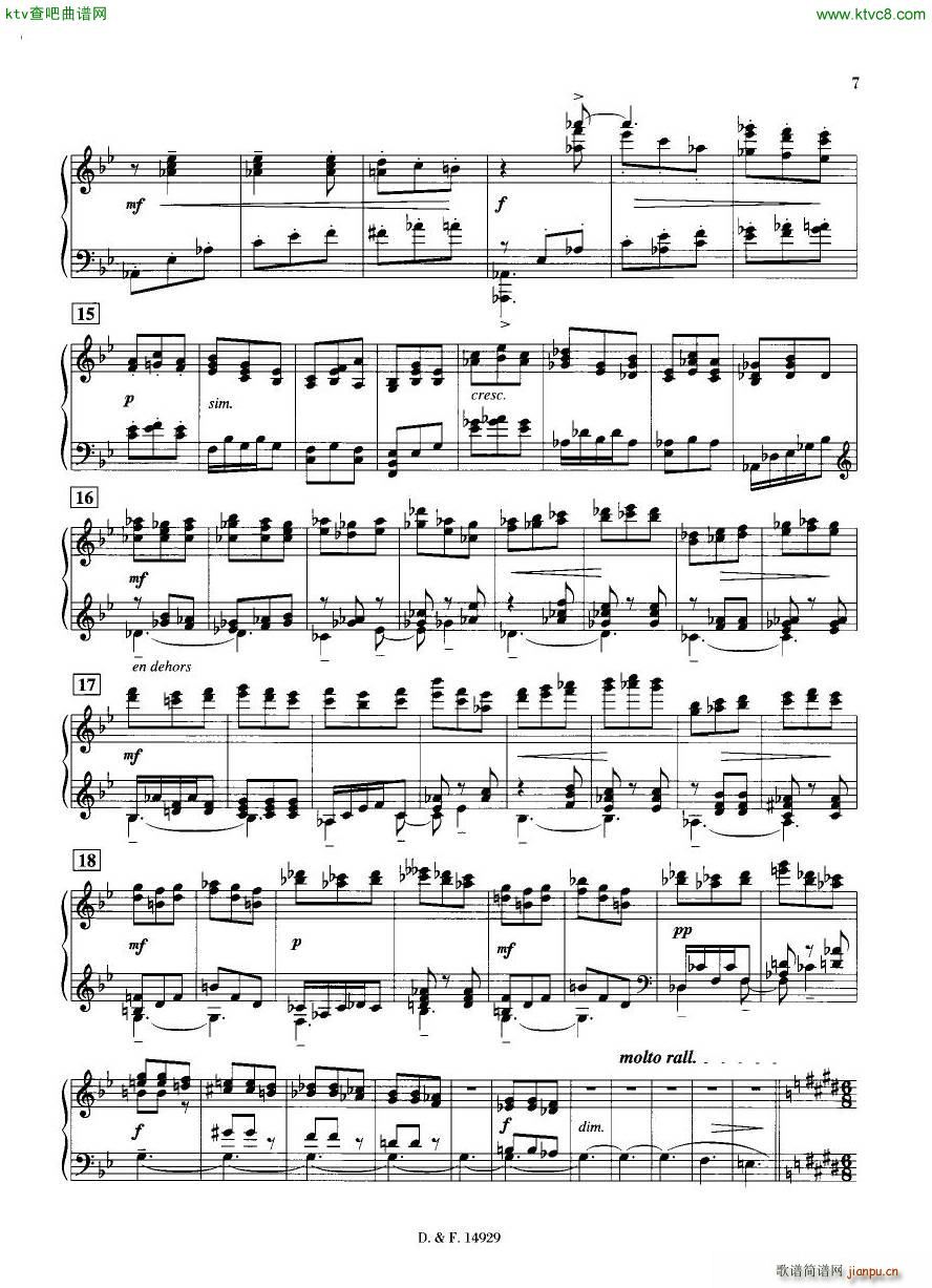 Duruflé Op 6 Trois Danses(钢琴谱)6