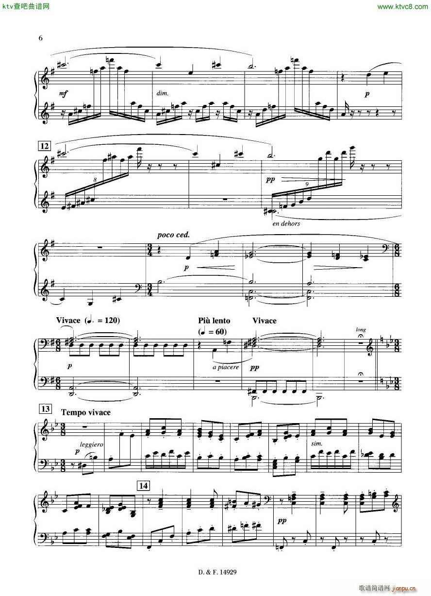 Duruflé Op 6 Trois Danses(钢琴谱)5