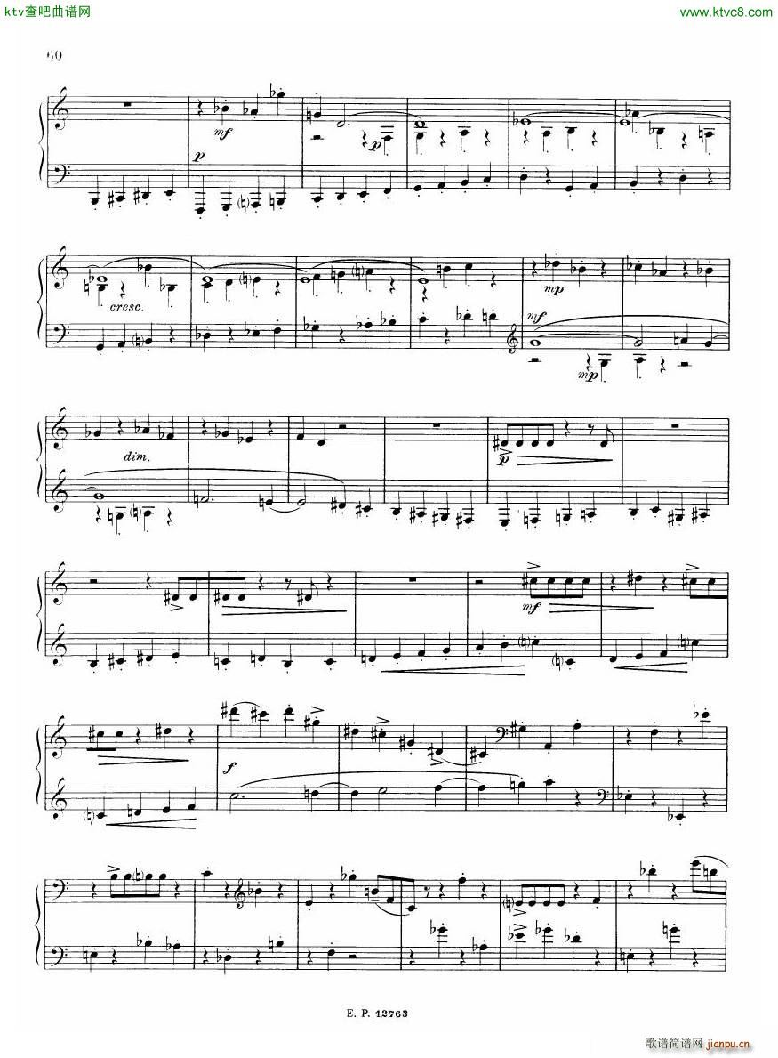 Russian Soviet Piano Music Album of 20th century 二(钢琴谱)5