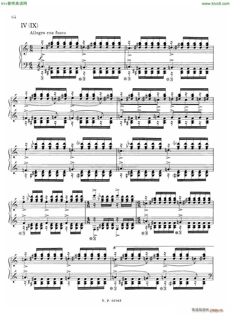 Russian Soviet Piano Music Album of 20th century 二(钢琴谱)9