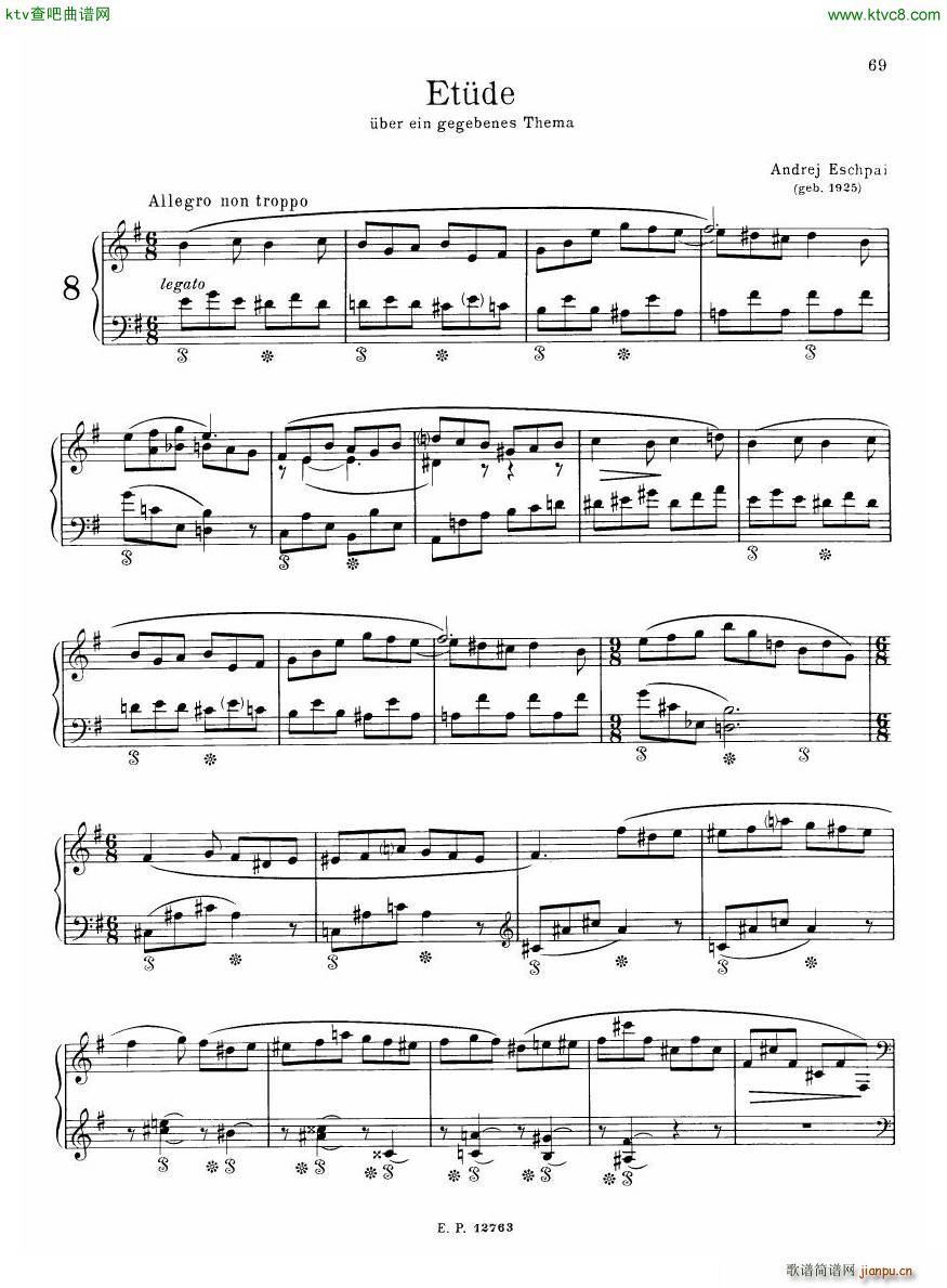 Russian Soviet Piano Music Album of 20th century 二(钢琴谱)14