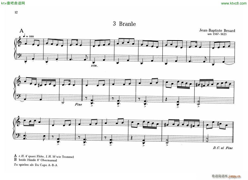 Organ Or Clavichord Old Pieces For(钢琴谱)5