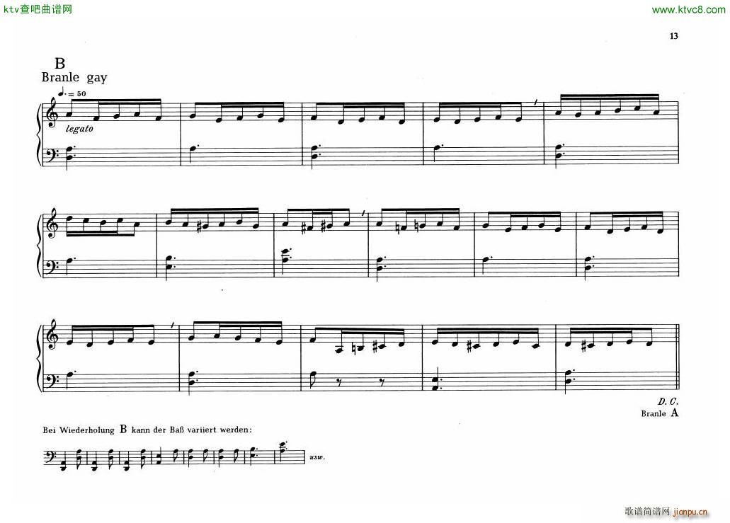 Organ Or Clavichord Old Pieces For(钢琴谱)6