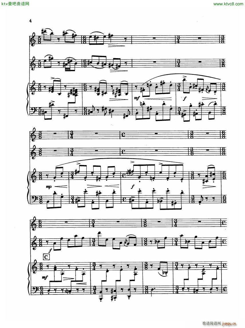 Madeleine Dring Trio For Flute Oboe And Piano(钢琴谱)14