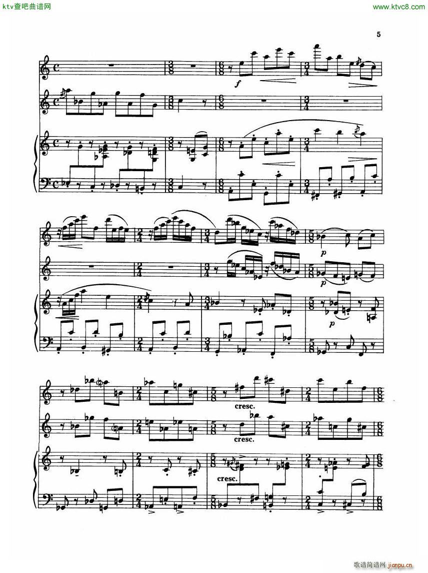 Madeleine Dring Trio For Flute Oboe And Piano(钢琴谱)13