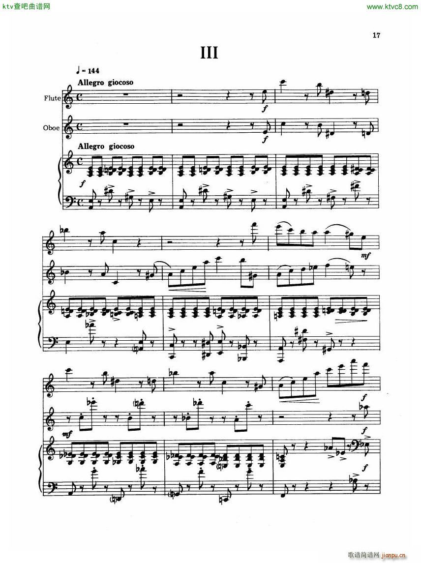 Madeleine Dring Trio For Flute Oboe And Piano(钢琴谱)27