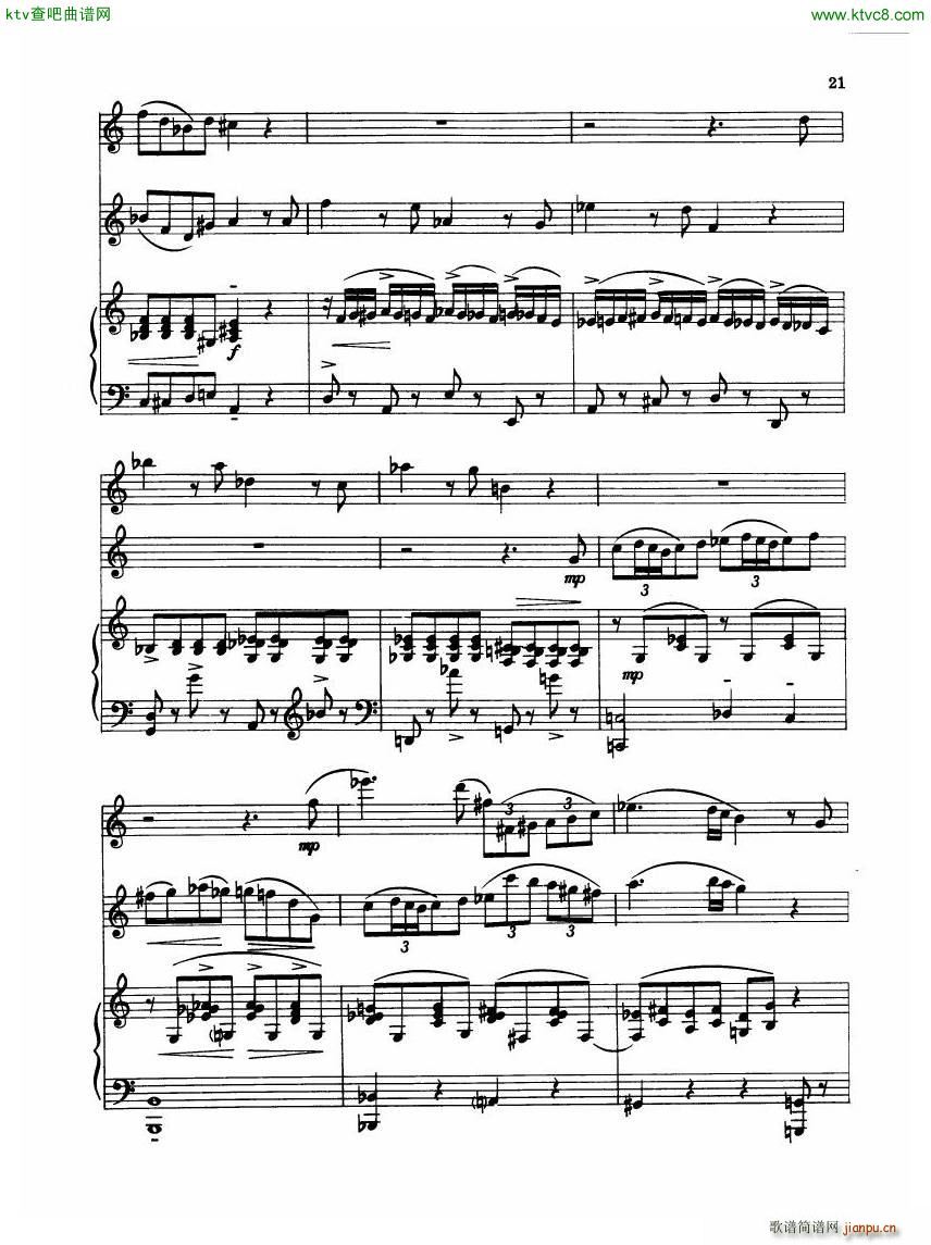 Madeleine Dring Trio For Flute Oboe And Piano(钢琴谱)31