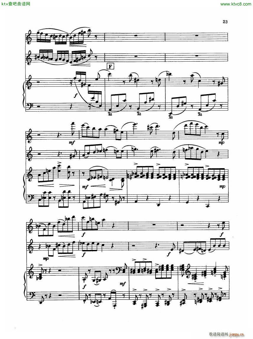 Madeleine Dring Trio For Flute Oboe And Piano(钢琴谱)33