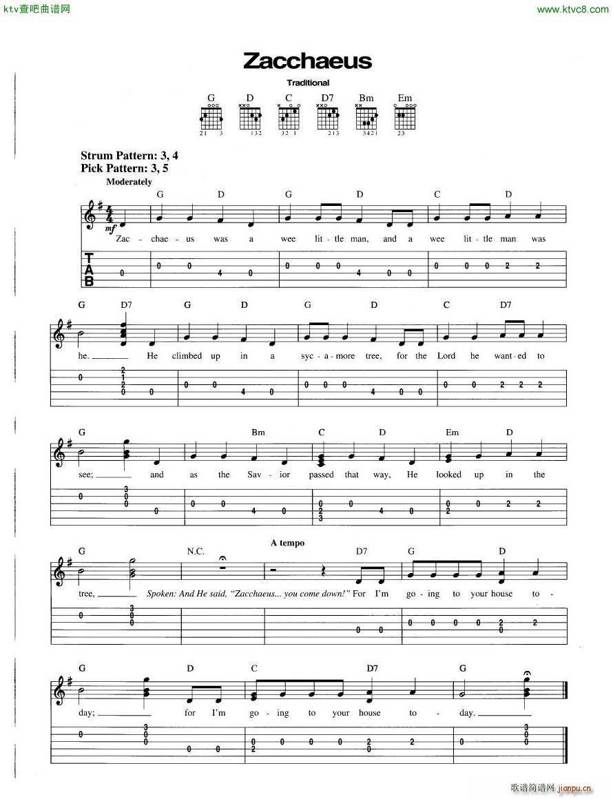 Hal Leonard Easy Guitar 100 Songs For Kids 三(钢琴谱)24