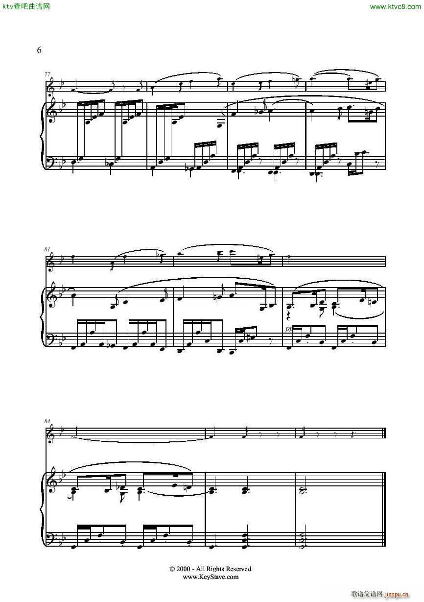 Gabriel Fauré 1845 1924 Sicilienne Flute Piano(钢琴谱)6