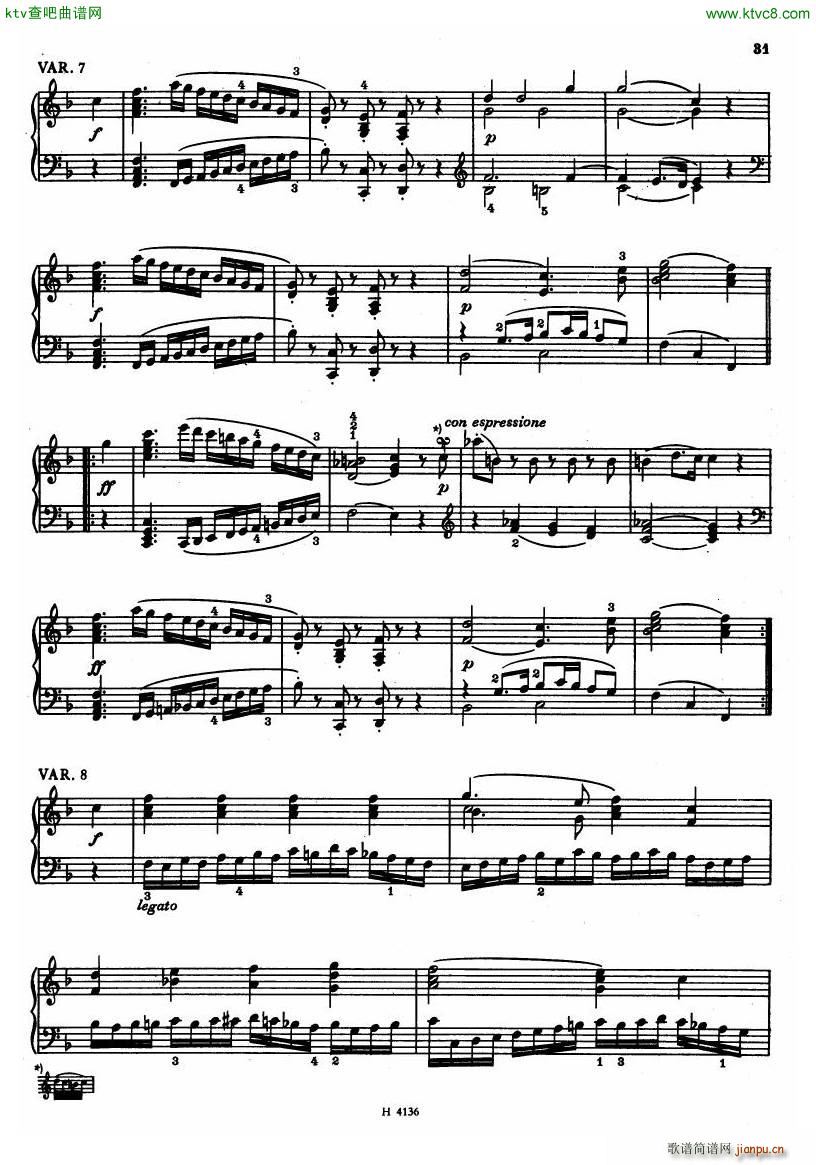 Czech piano variations from 18th century(钢琴谱)29