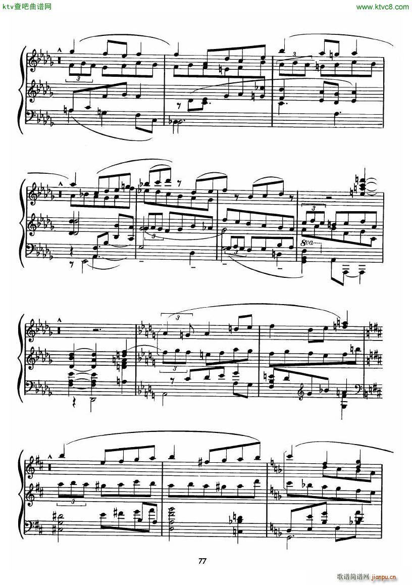 chopin minute waltz transcriptions collection 二(钢琴谱)26