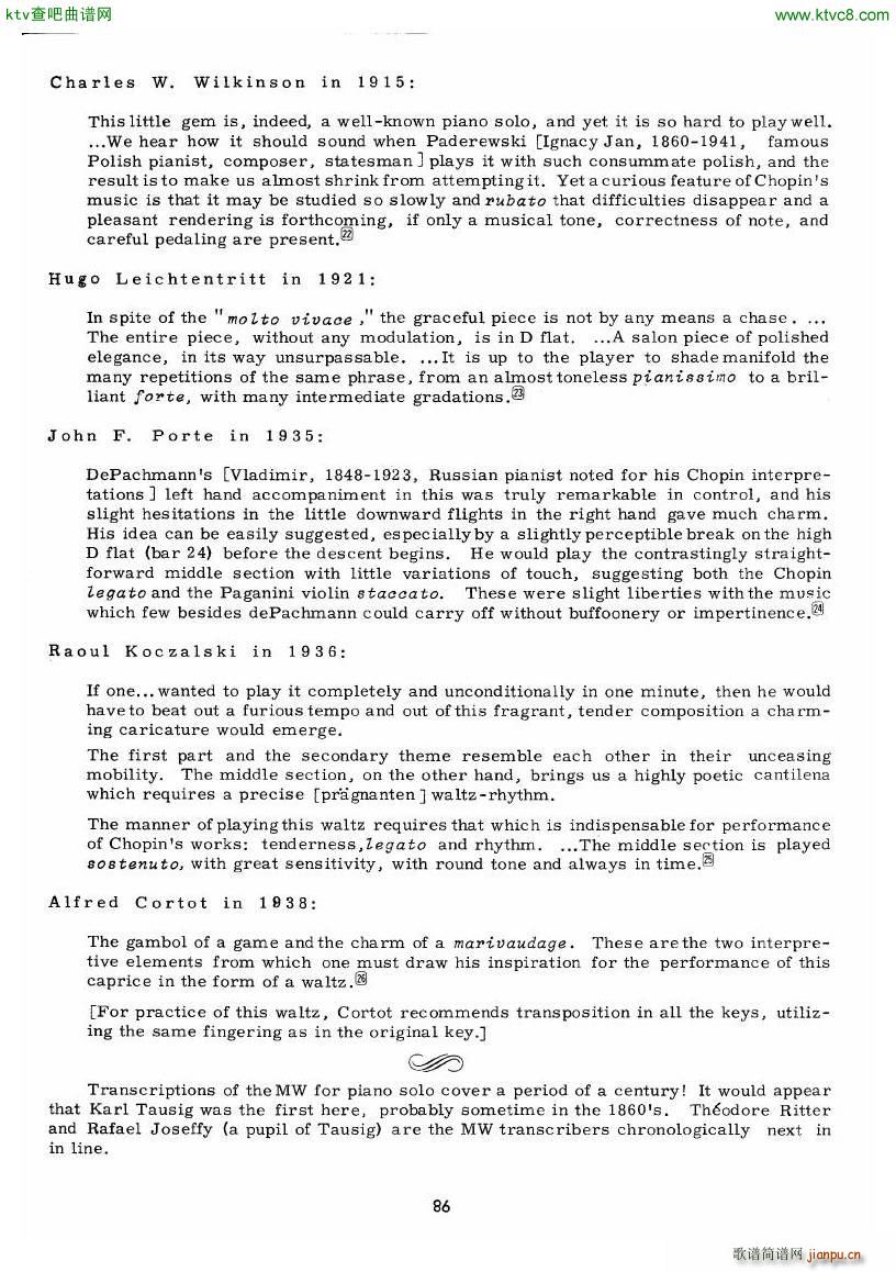 chopin minute waltz transcriptions collection 二(钢琴谱)34