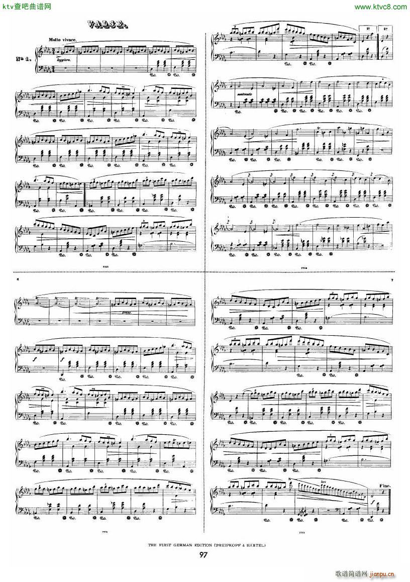 chopin minute waltz transcriptions collection 二(钢琴谱)44