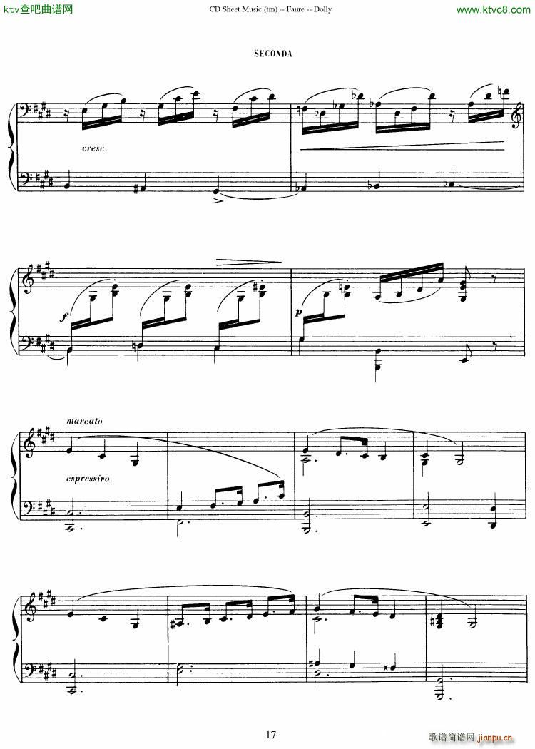 Fauré op 56 Dolly Suite(钢琴谱)18