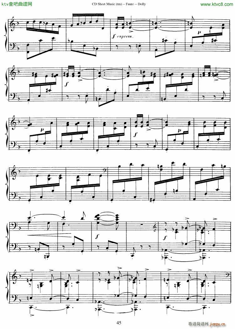 Fauré op 56 Dolly Suite(钢琴谱)46