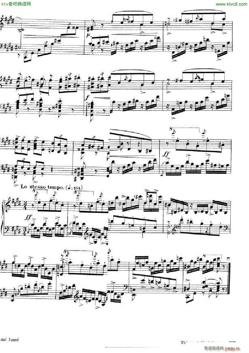 Fauré Theme et variations opus 73(钢琴谱)7