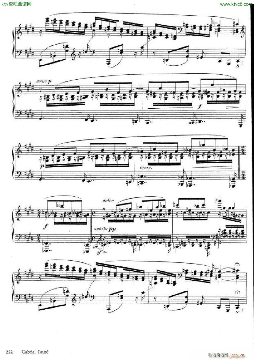Fauré Theme et variations opus 73(钢琴谱)12