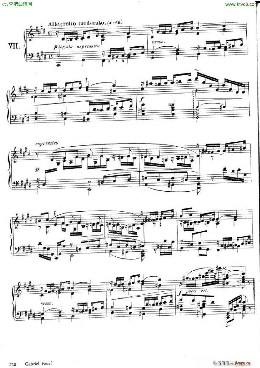 Fauré Theme et variations opus 73(钢琴谱)10