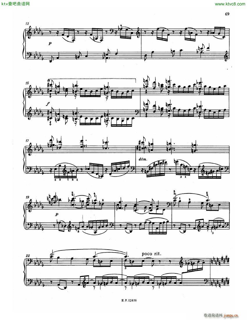 Faure 13 Barcarolle 二(钢琴谱)10