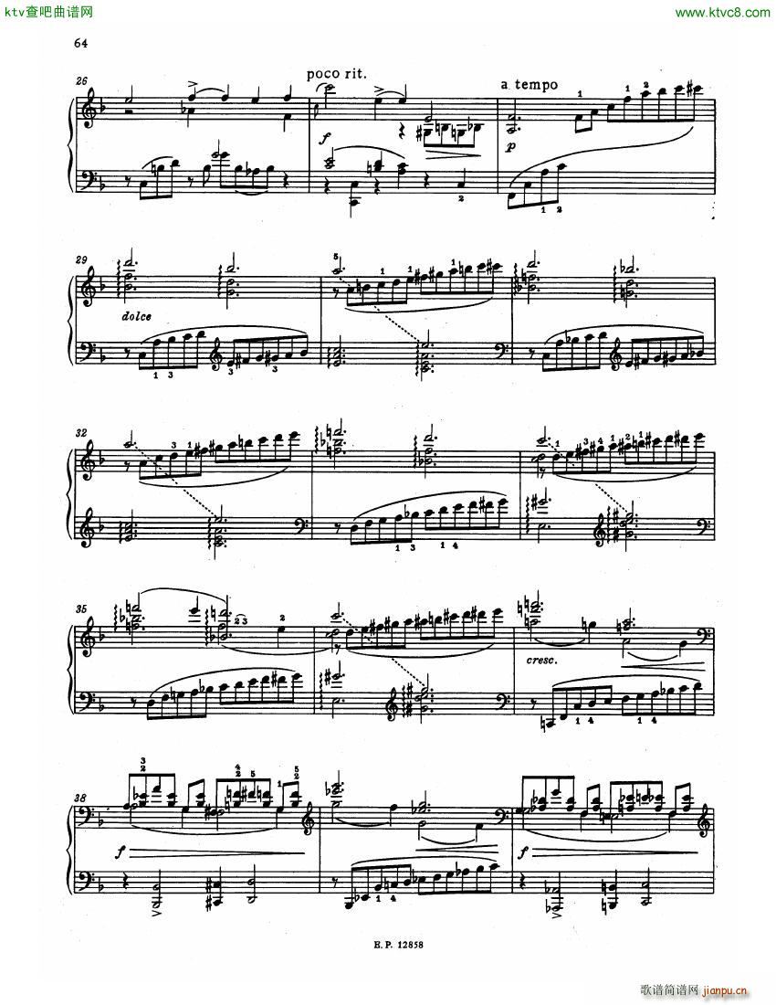 Faure 13 Barcarolle 二(钢琴谱)5