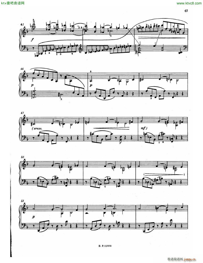 Faure 13 Barcarolle 二(钢琴谱)6