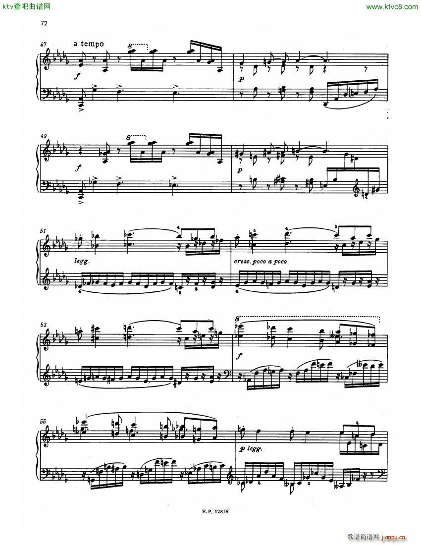 Faure 13 Barcarolle 二(钢琴谱)13