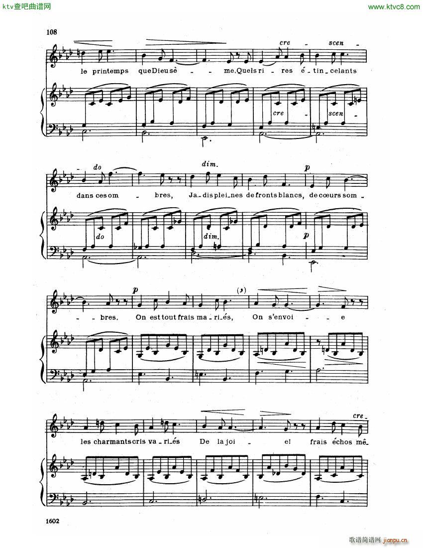 Faure 30 Songs 三(钢琴谱)1