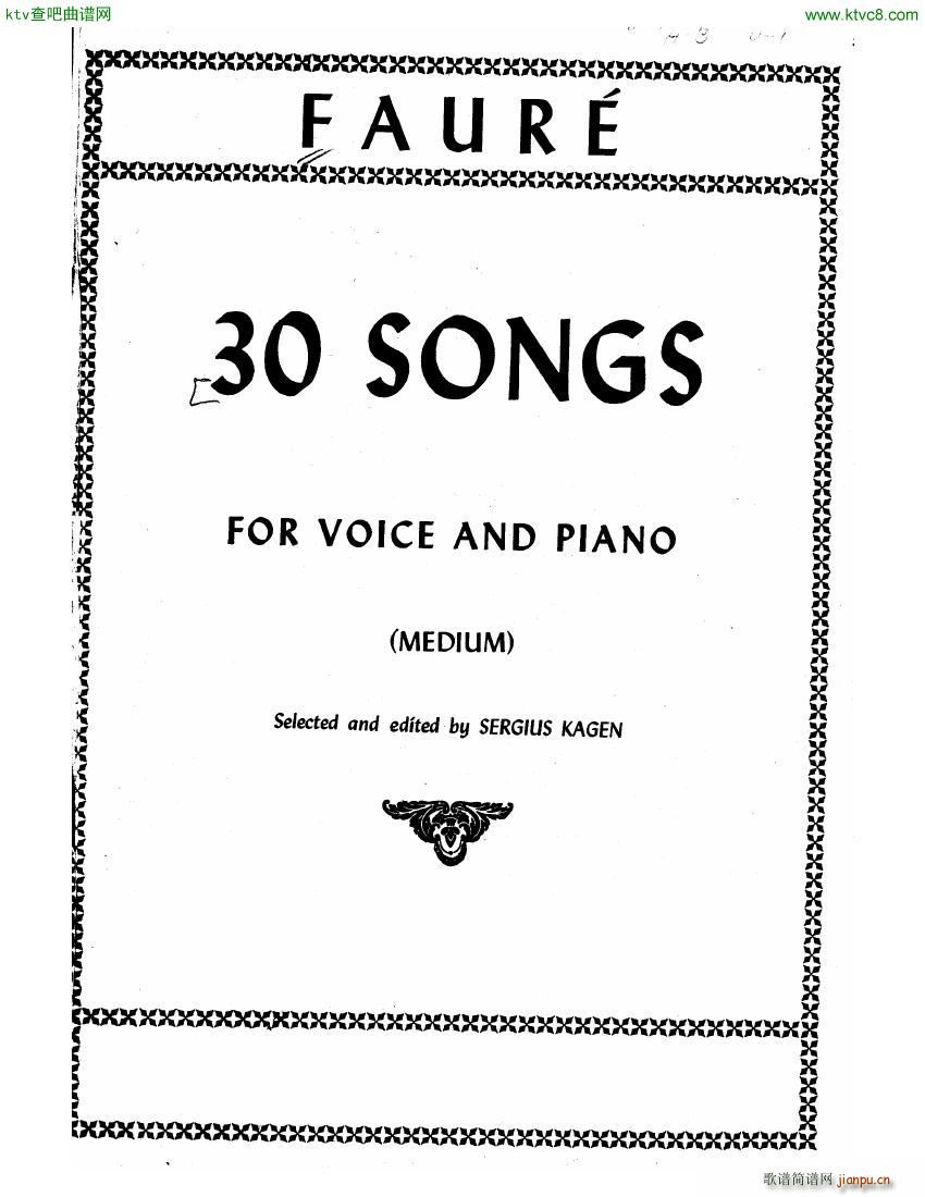 Faure 30 Songs 三(钢琴谱)27