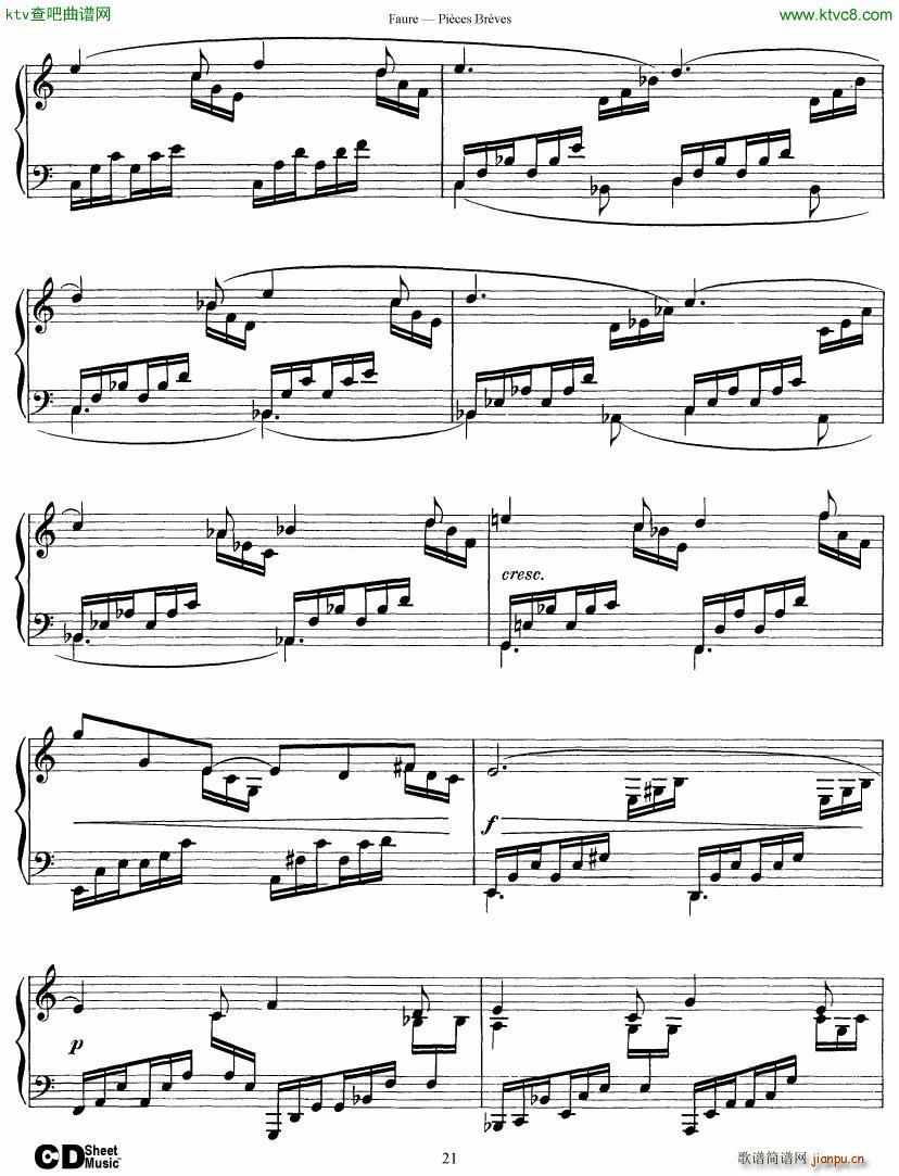 Faure 8 Pieces Breves Op 84(钢琴谱)21