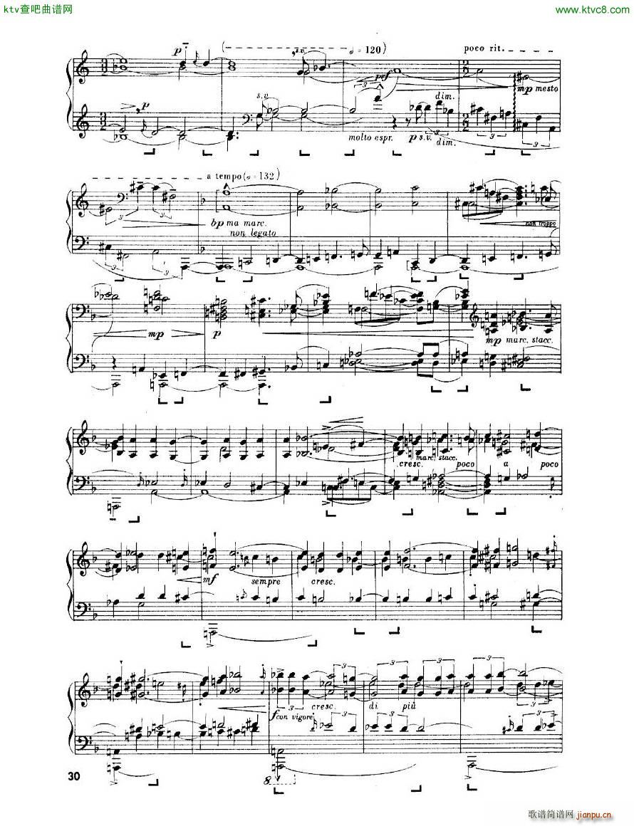 Enescu op 24 No 3 Piano sonata No 3(钢琴谱)30