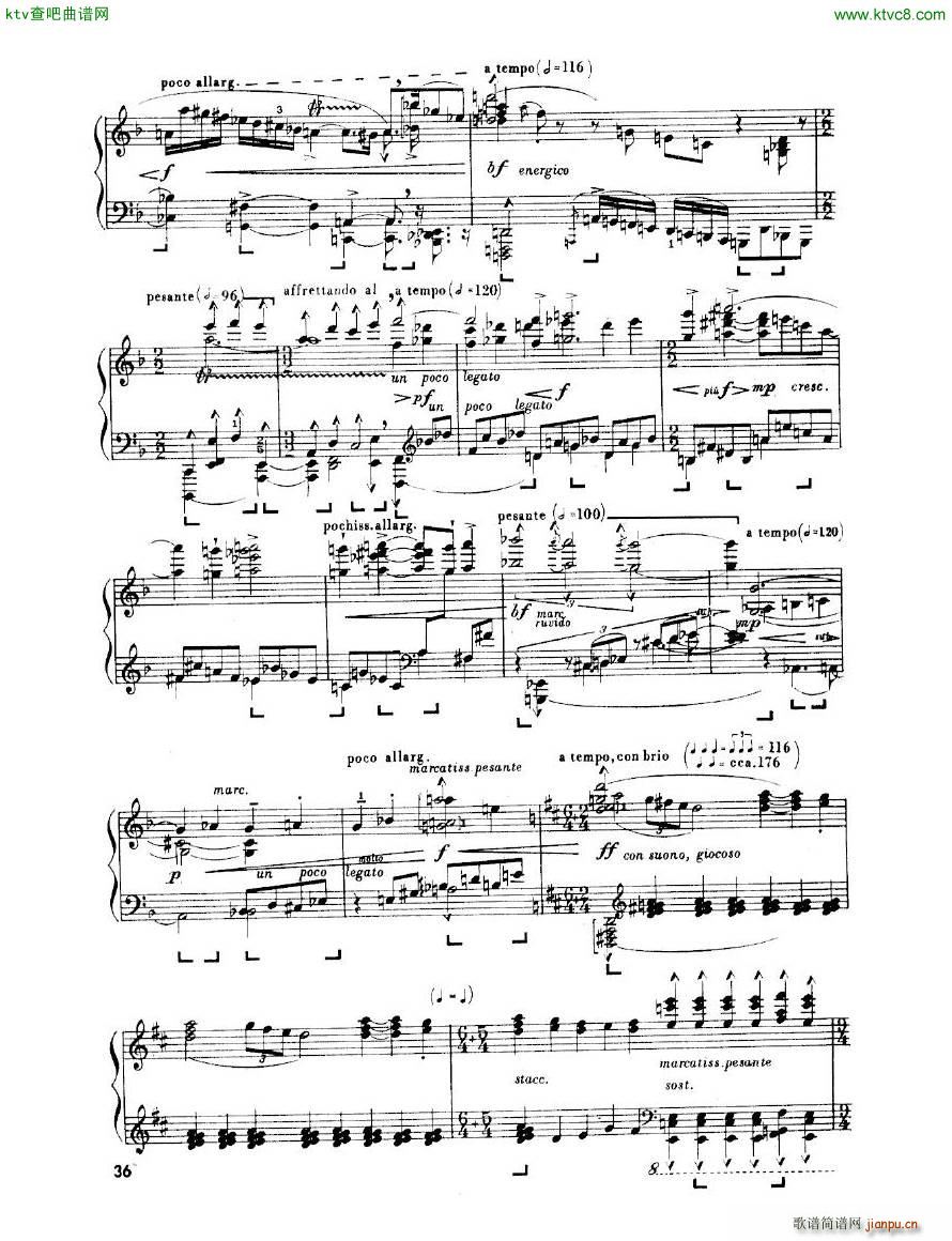 Enescu op 24 No 3 Piano sonata No 3(钢琴谱)36
