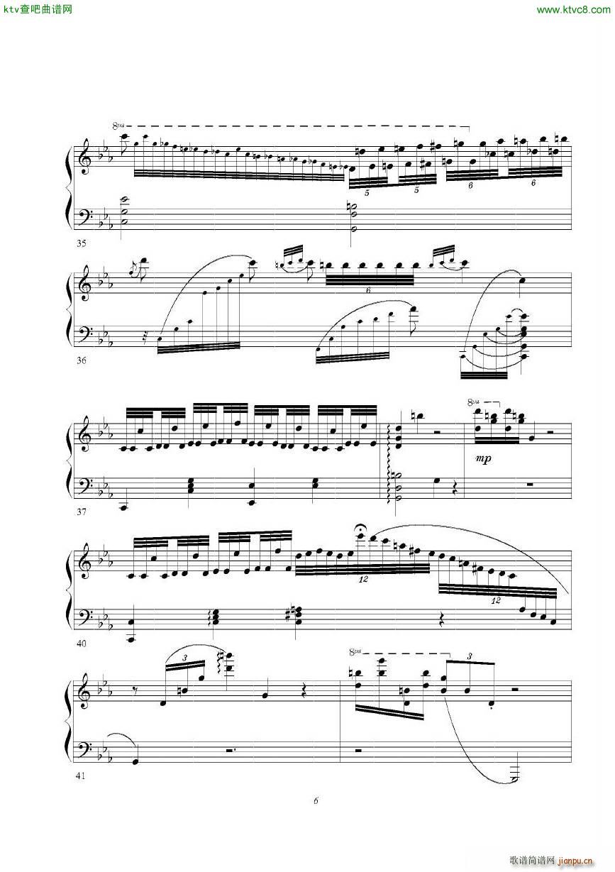 Enesco Sarasate Zigeunerweisen(钢琴谱)6