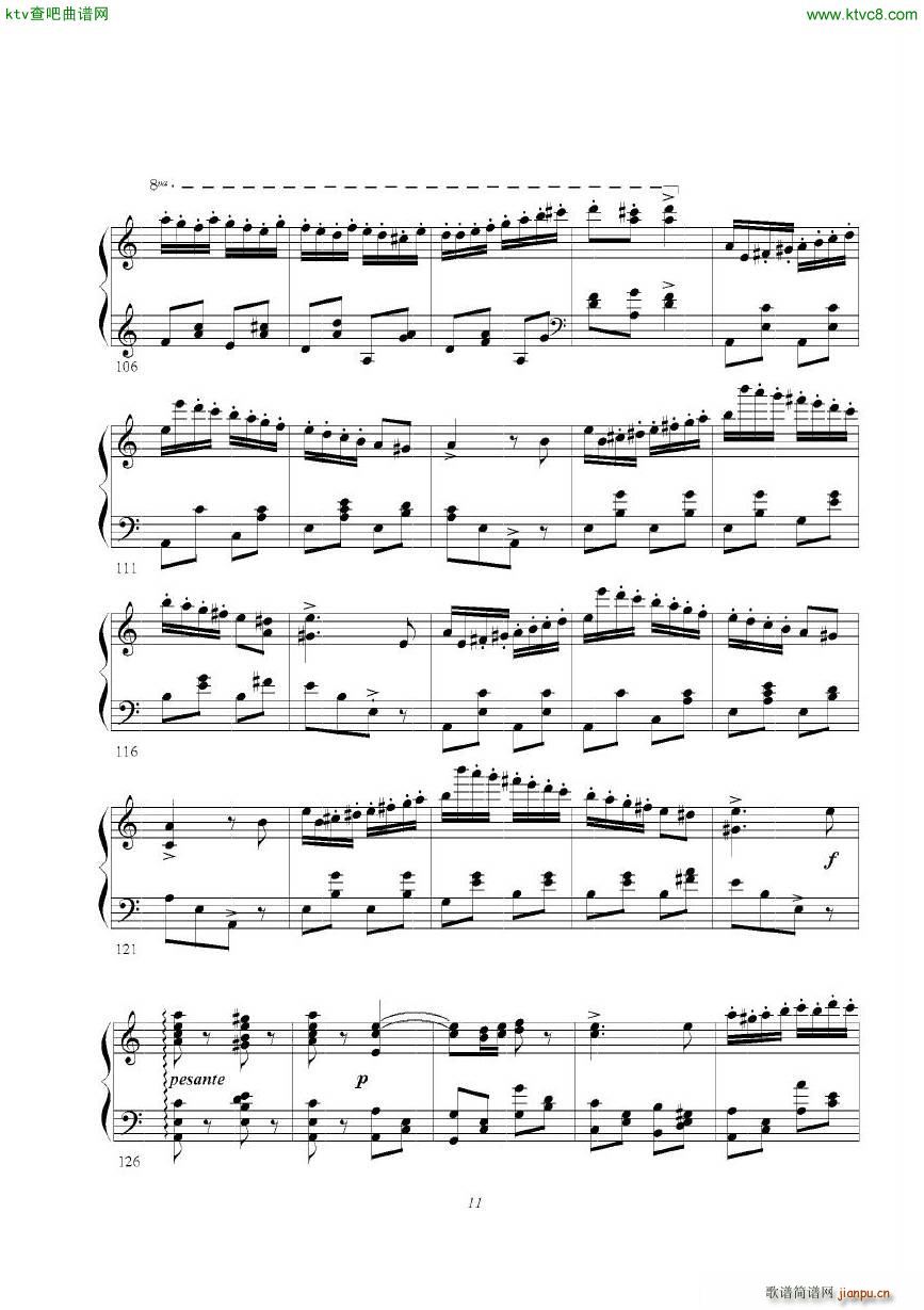 Enesco Sarasate Zigeunerweisen(钢琴谱)11