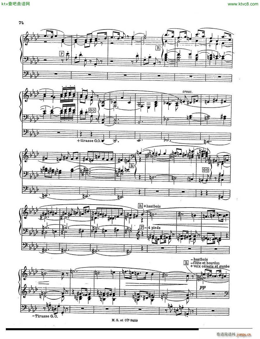 Emmanuel Maurice Andantino organ(钢琴谱)3