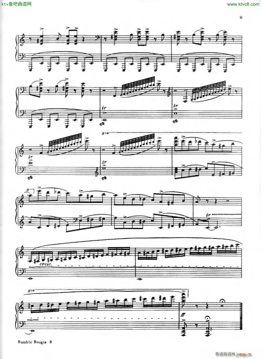 fina bumble boogie(钢琴谱)8