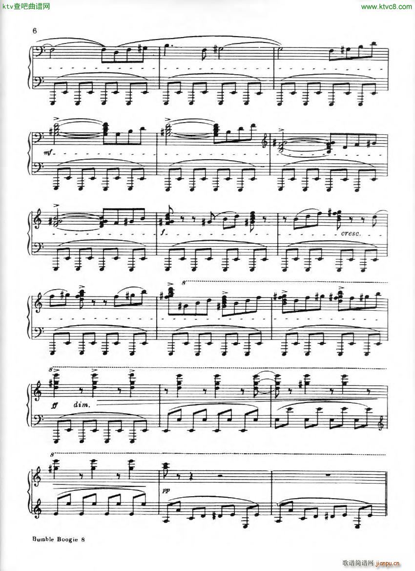 fina bumble boogie(钢琴谱)5