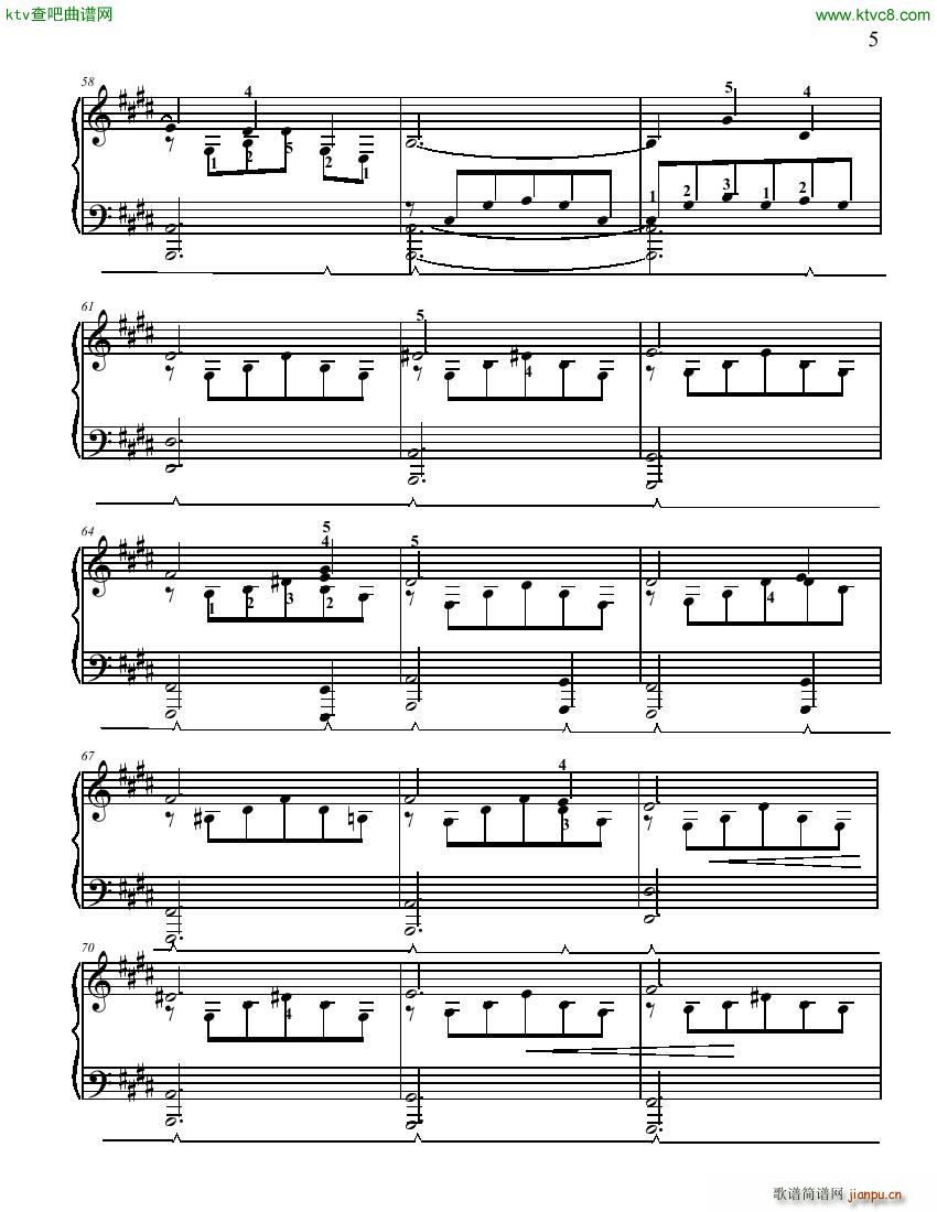 Fiiltsch Romance Sans Paroles(钢琴谱)5