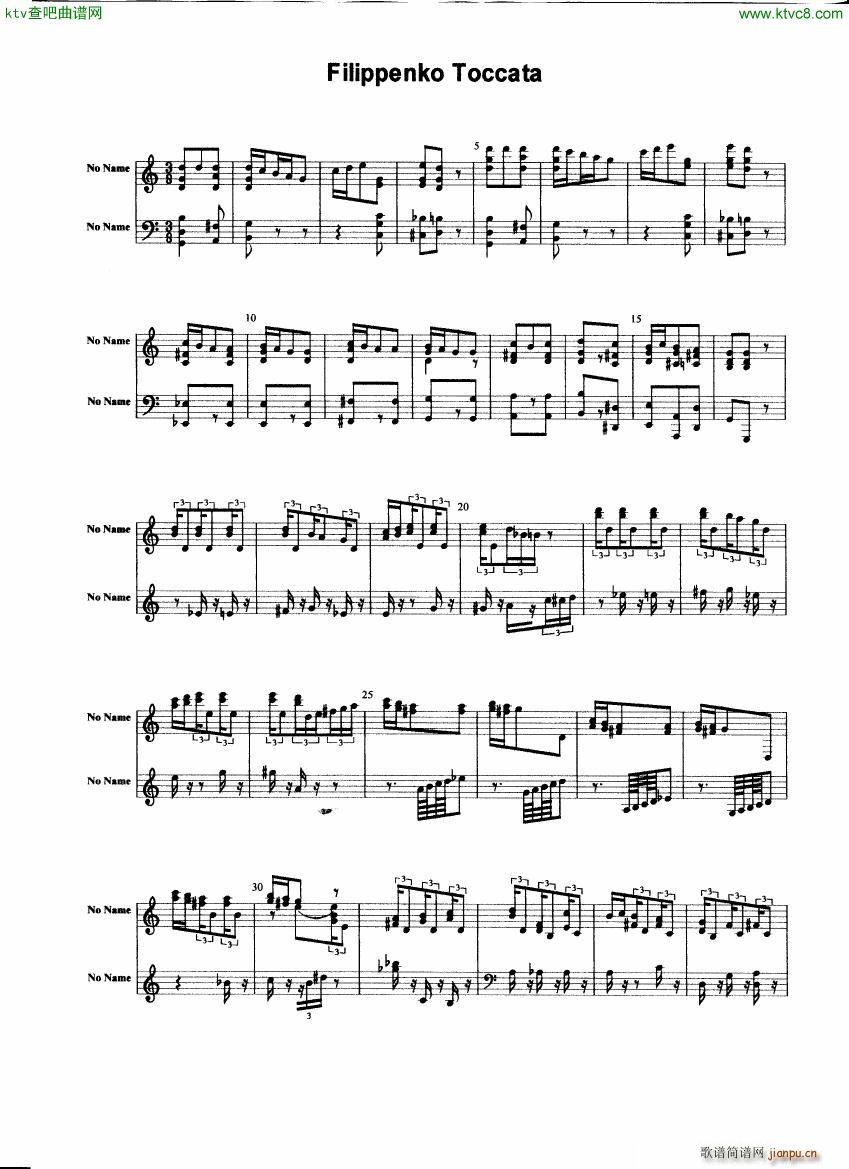 Filippenko Toccata(钢琴谱)1