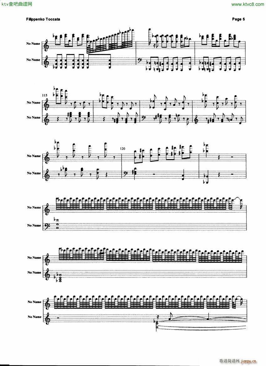 Filippenko Toccata(钢琴谱)5