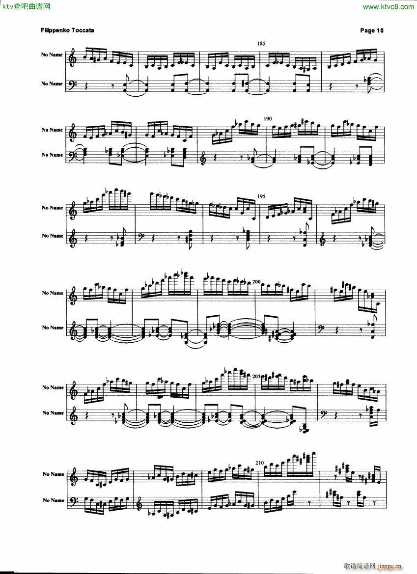 Filippenko Toccata(钢琴谱)10