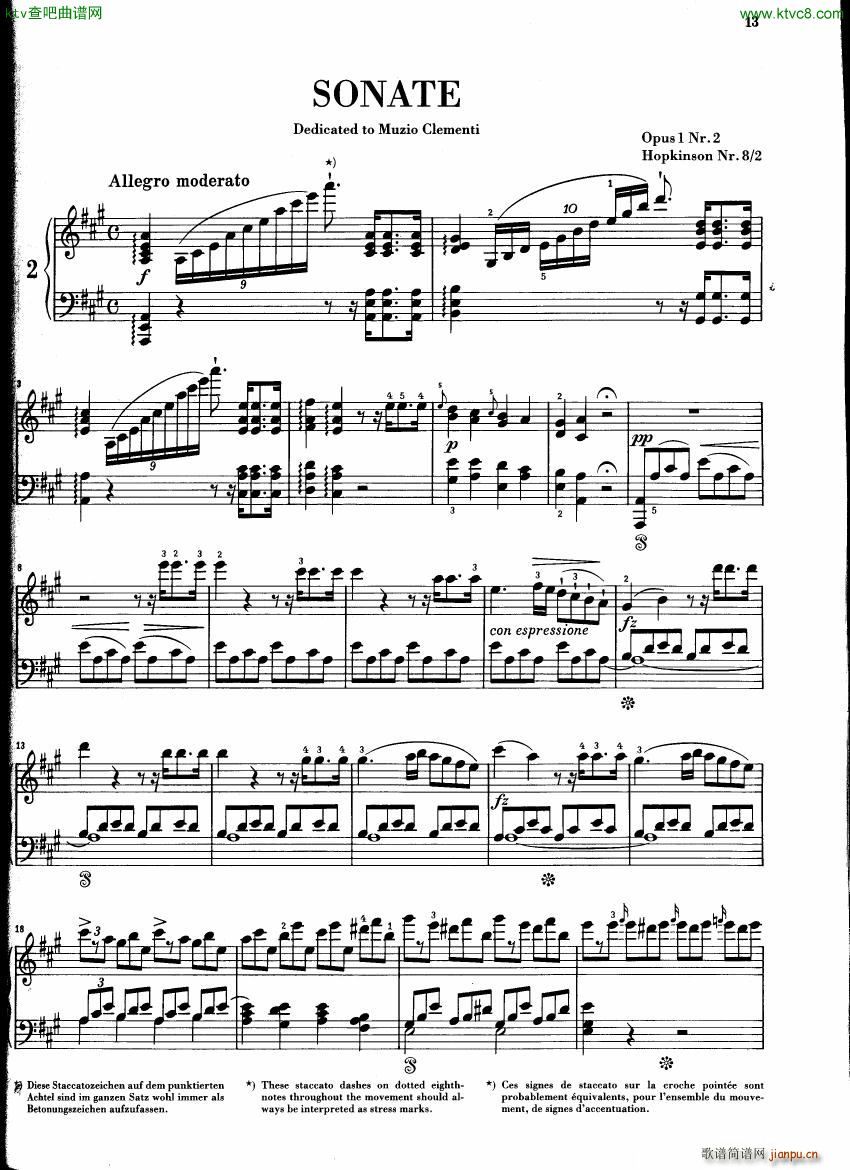 Field 01 2 Piano Sonata No2(钢琴谱)1