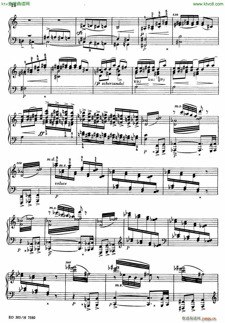 Fibich studies of painters op 56(钢琴谱)13