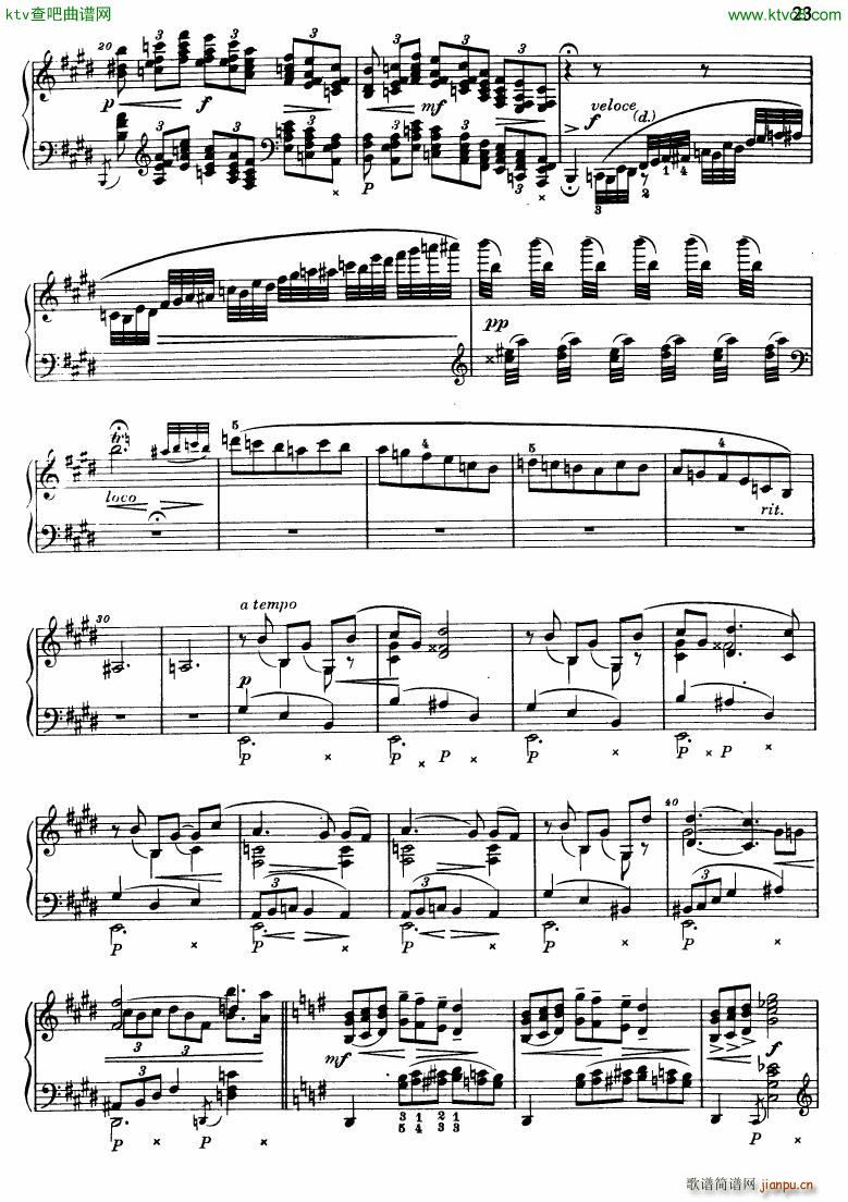 Fibich studies of painters op 56(钢琴谱)18