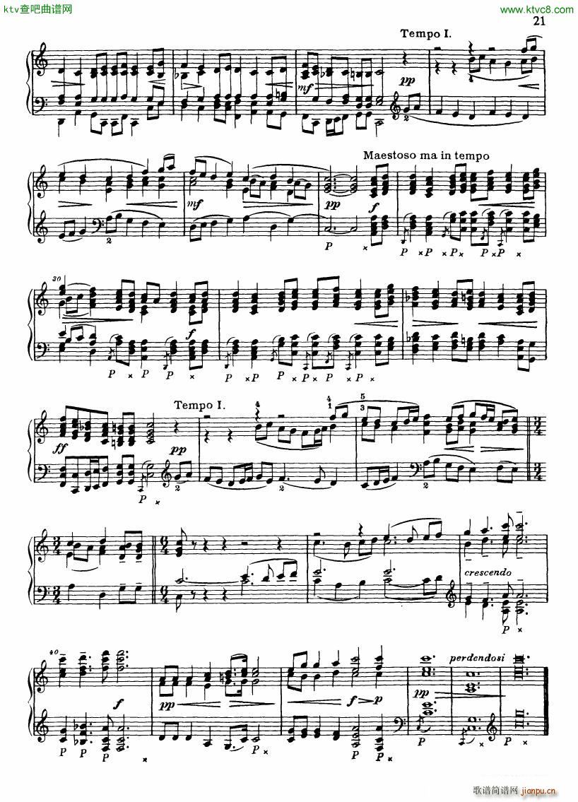 Fibich studies of painters op 56(钢琴谱)16