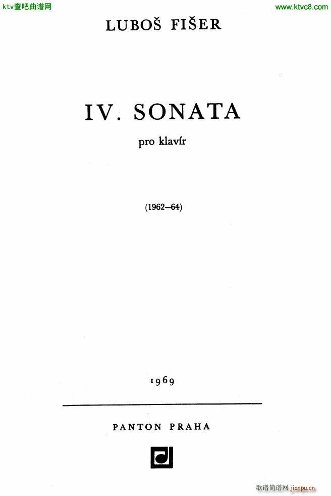 Fiser piano sonata no 4(钢琴谱)1