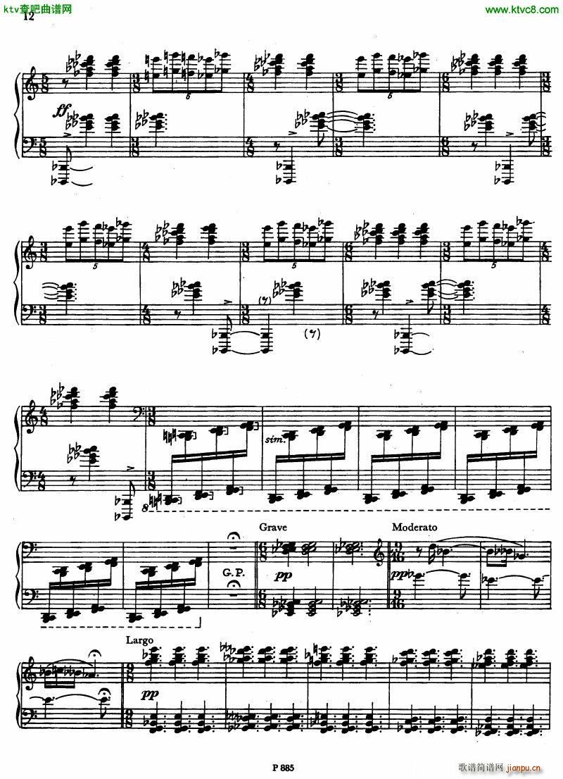 Fiser piano sonata no 4(钢琴谱)10