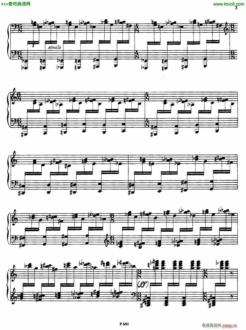 Fiser piano sonata no 3(钢琴谱)6